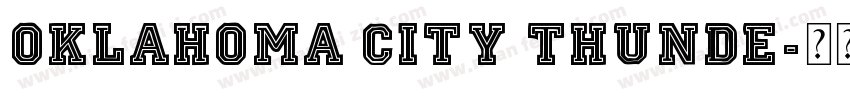 Oklahoma City Thunde字体转换